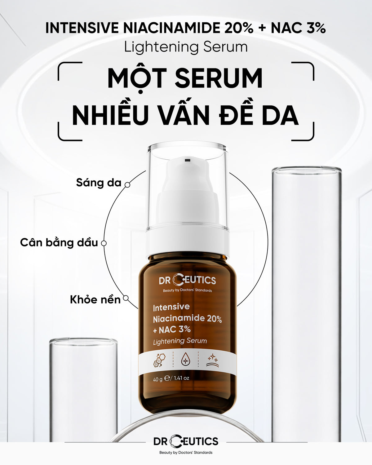 Intensive Niacinamide 20% + NAC 3% Lightening Serum 40g